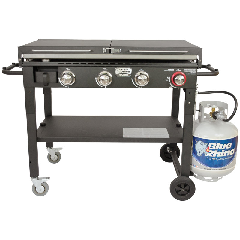 Blue Rhino Razor 4Burner Flat Top Propane Gas Grill & Reviews Wayfair